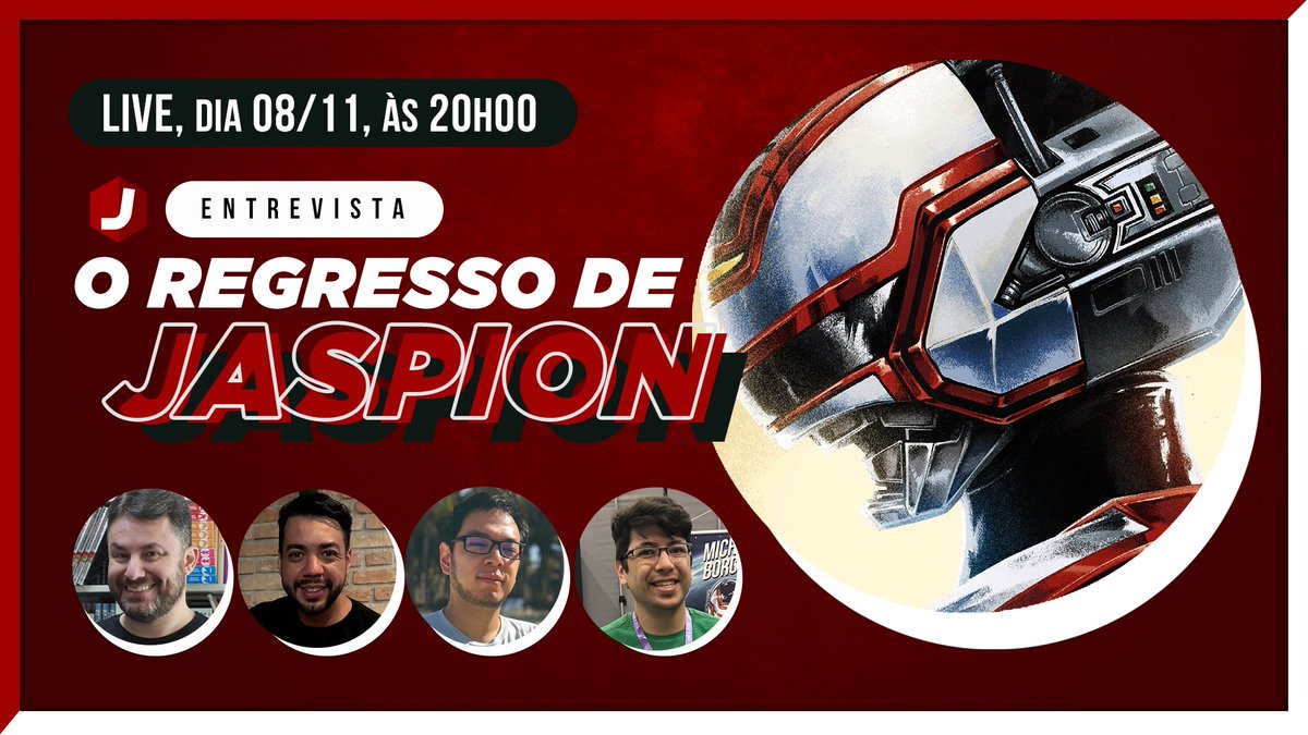 jboxbr's tweet photo. Amanhã, às 20h, a #JBoxLIVE será um papo (com spoilers) com a equipe de 'O Regresso de Jaspion', lançamento recente da @editorajbc. Acesse o link https://t.co/C4aI7e0jUi e defina o lembrete! Nos vemos por lá ;) https://t.co/K0CHqynwxA