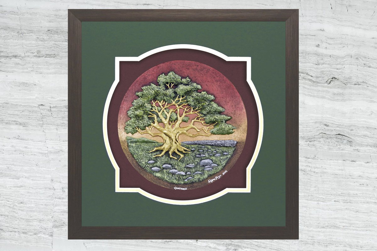 Castpaper's tweet photo. Hawthorn - Cast Paper - Celtic Zodiac - Irish Countryside - May Tree https://t.co/xBkX7Jmgrf #giftideas #Art #CastPaper https://t.co/mhlHT1TrJk