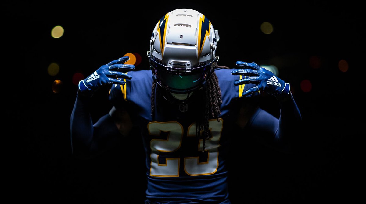chargers's tweet image. this uniform?! SHEESH.