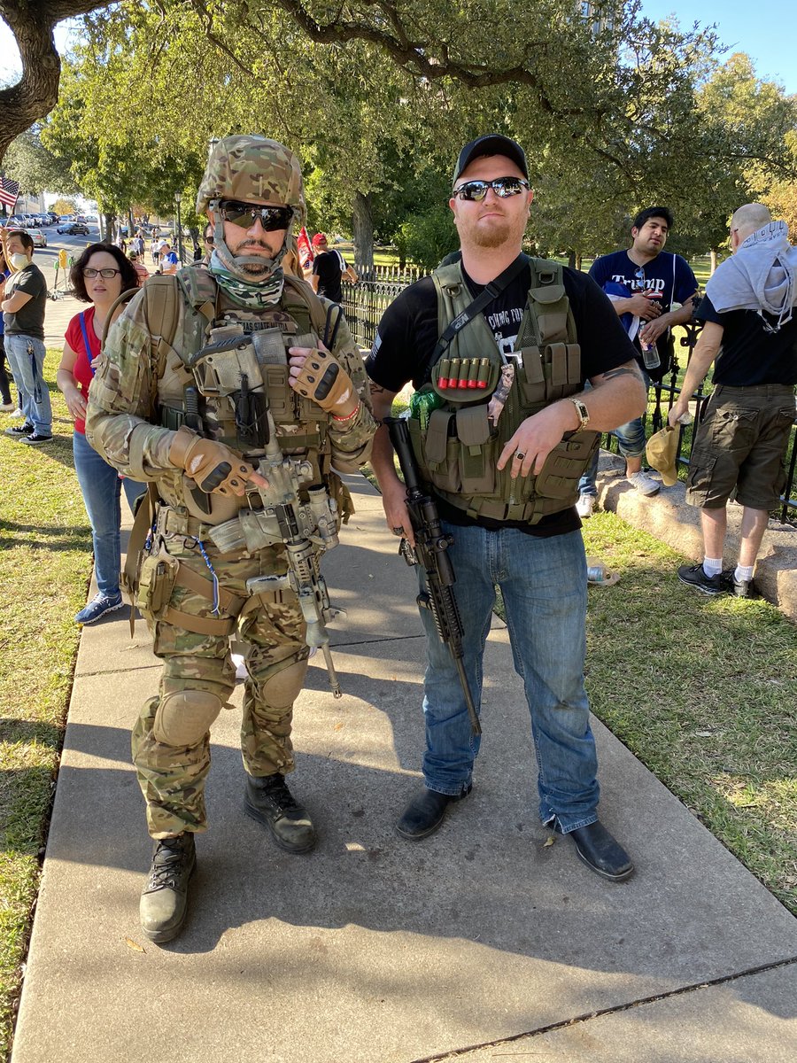 GonzalesKristie's tweet image. Texas General Militia or Minute Men are out here as well in downtown Austin. @KVUE