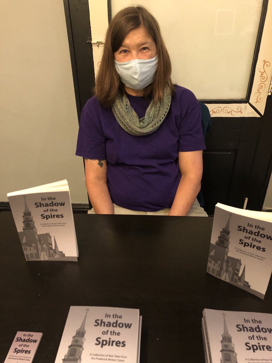 LSkyrms's tweet photo. Selling Frederick Writers Salon books at CoWork Frederick. Come check out the art 4-8 tonight. https://t.co/avT2JzvFyD