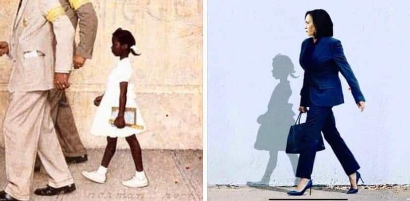 History always repeats itself! The road to greatness can be lonely, but it is always worth it!!  #RubyBridges #SenKamalaHarris #shedidthat