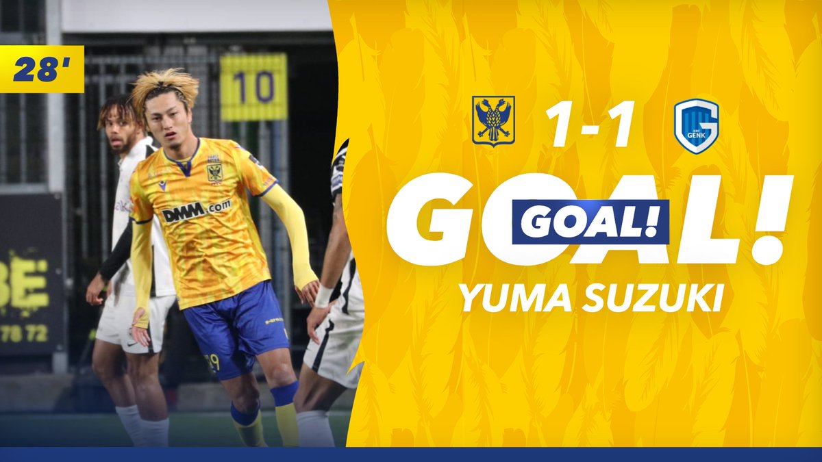 stvv's tweet image. ⚽ Yuma for the 1-1 !

#SameGoal #STVV #CanaryForever #stvgnk #JPL