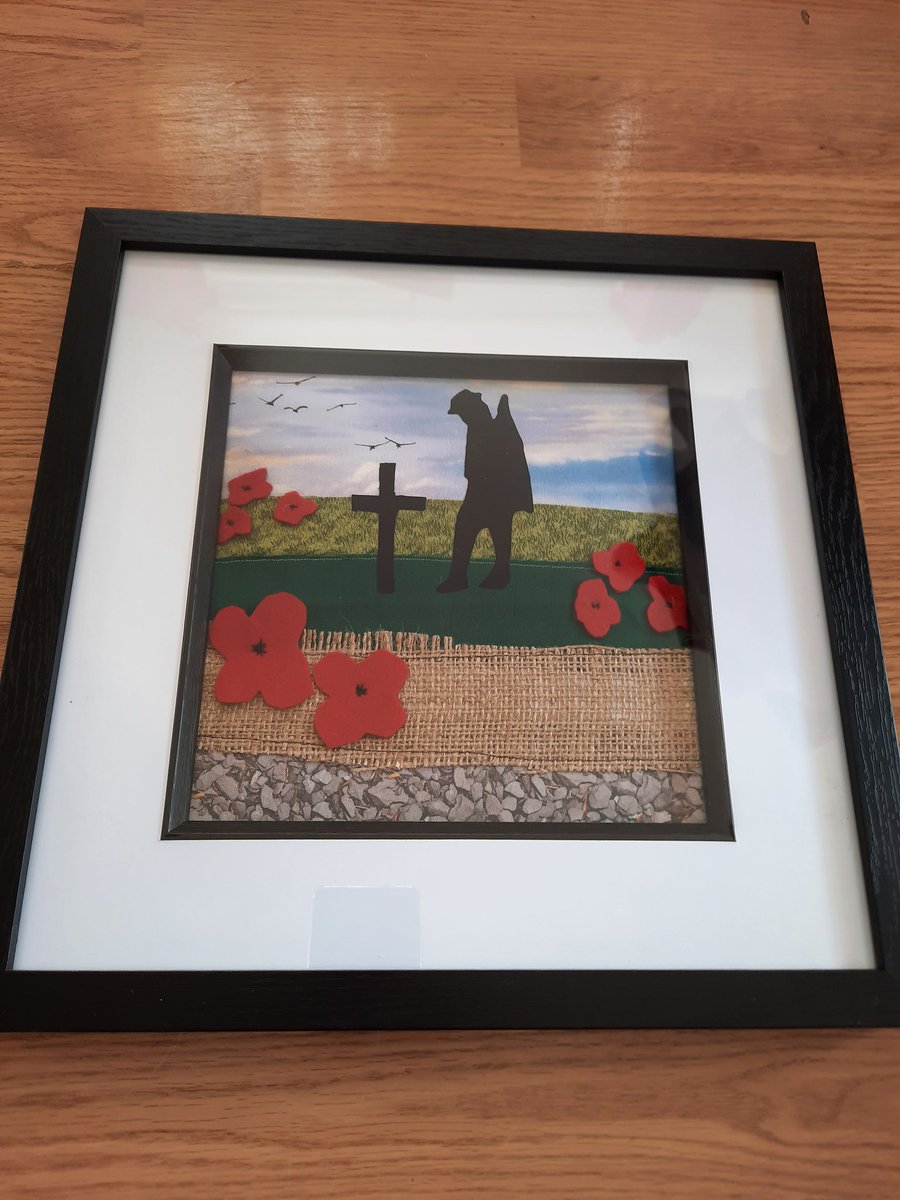 I made this picture in fabric to raise funds for The Royal British Legion......raised £260.....absolutely delighted. Xx