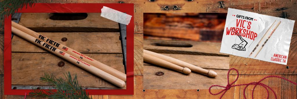 vicfirth's tweet photo. Whether you're a younger player looking to learn the drums or a player looking for a light, fast stick, the American Classic 7A's would be a perfect option. Add these to your Holiday Wish List today. 🔗 https://t.co/QSBdPNGteM  🔗 
#VicFirth #Drumsticks #vf7A #vfHolidayGiftGuide https://t.co/i7y6Xm4SIY