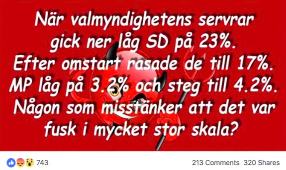 68Astra's tweet photo. Någon annan som känner igen scenariot? #svpol #val2018 #valfusk https://t.co/mIuovx0I3h