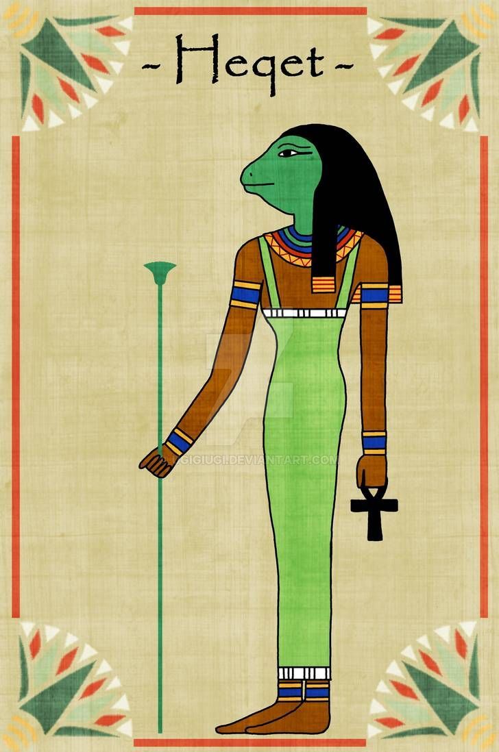 there is a frog goddess called Heqet she is strong