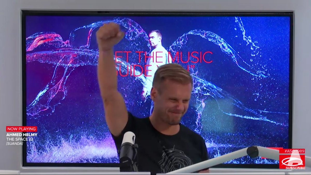 Elcuraleganas's tweet image. @AhmedHelmyMusic in #ASOT989 by @arminvanbuuren 
The Space ID @suandamusic