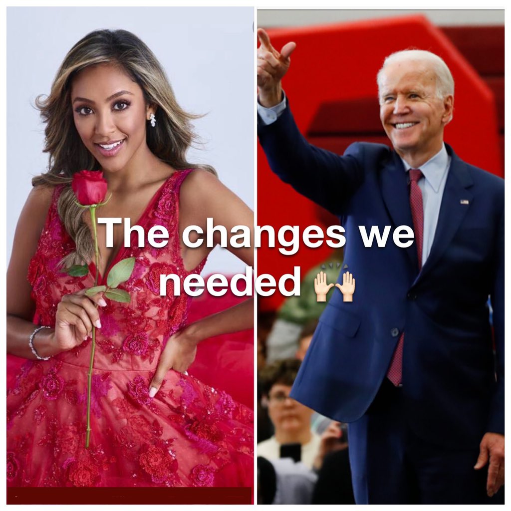 mindyg07's tweet photo. 2020 is looking up. #TheBachelorette #bachelorette #BachelorNation #bidenharis2020 #change https://t.co/9zHKOr148W