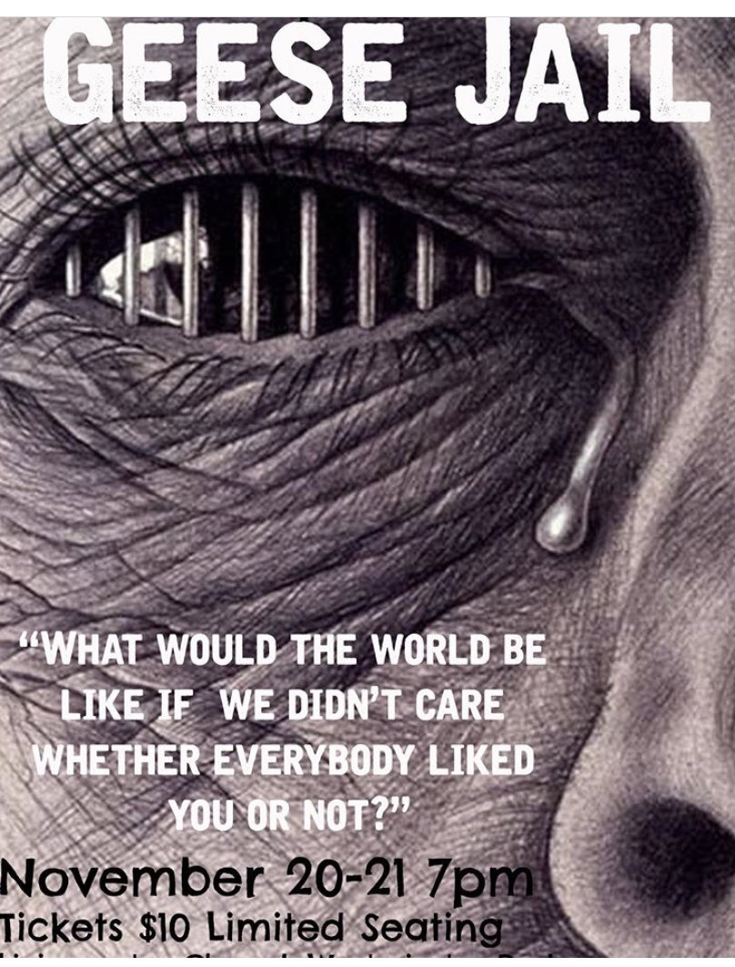 NHS Theatre Student, Jaina Ingram is working hard on costumes and props for the upcoming production of Geese Jail!