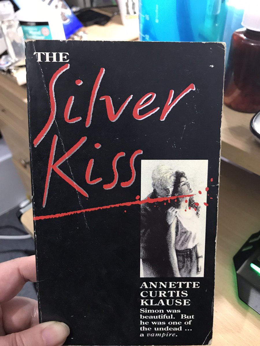 hils_k's tweet photo. We were talking about first monster boyfriends and I initially said Spike and someone mentioned a different book by this author and it reminded that Simon was my first. I still have the copy of this book I bought when I was 14 #MonsterBoyfriends #ConFabCon https://t.co/Q1zIYiCJ1y