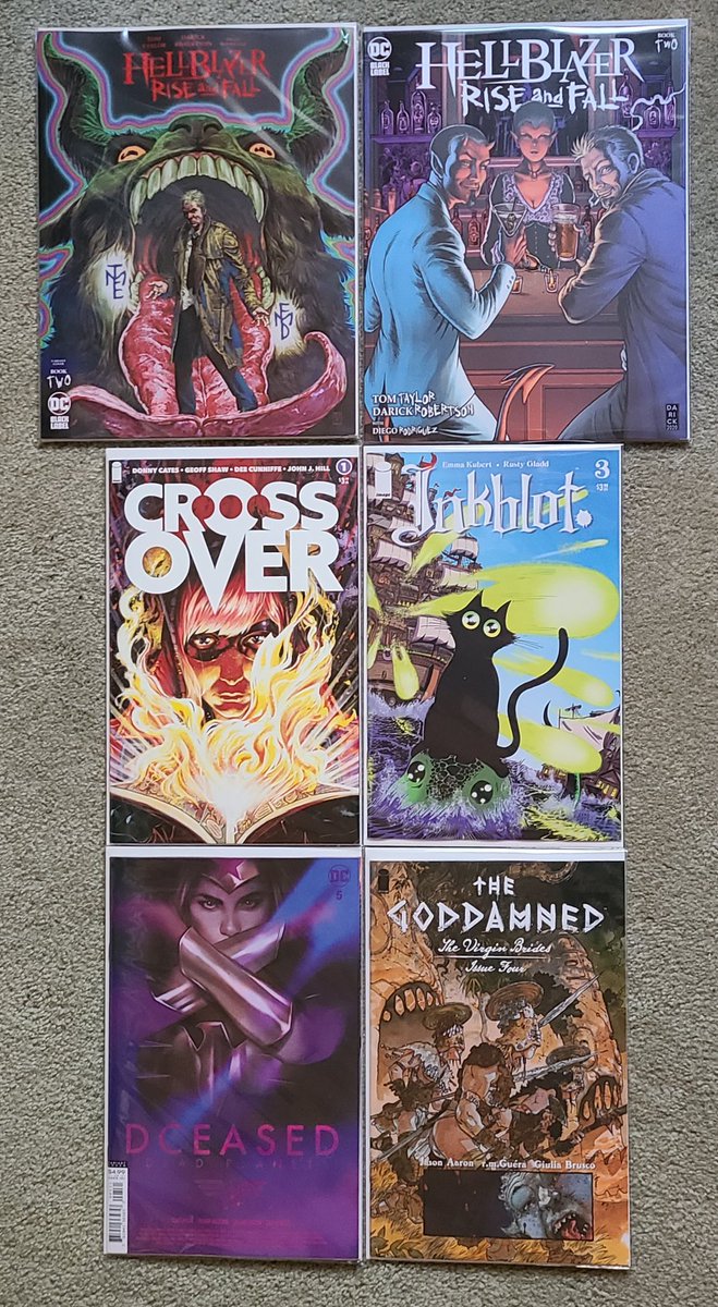 Prairie_Bayou's tweet photo. My bank account took a hit today. #DCComics #MarvelComics #ImageComics #Hellblazer #Crossover #Inkblot #DeceasedDeadPlanet #TheGoddamned #XOfSwords #WebOfVenom #Marauders #XMen #Deadpool #Thor #GuardiansOfTheGalaxy #Hellstrom #BlackWidow #Variant #MarvelTales https://t.co/DmANeE8BqO