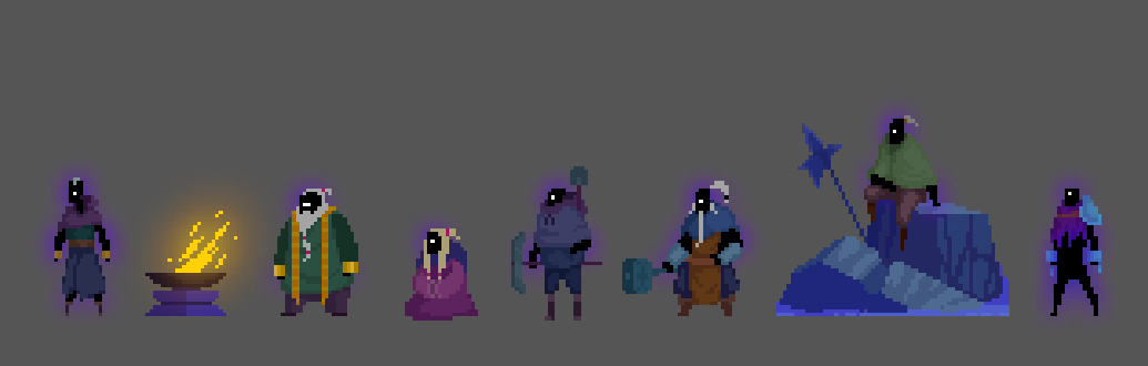 TowerOfSamsara's tweet photo. Some of our friends ❤
#StayHome #COVID19
#TowerOfSamsara
#art
#photoshop
#インディーゲーム #인디게임 #indie #indiegames #indiegame #indiegaming #IndieGameBR
#게임개발 #indiedevhour
#wip
#ドット絵 #픽셀아트 #pixelart #pixelated #gamedev
#screenshotsaturday #sabadev https://t.co/3QESarKzmZ