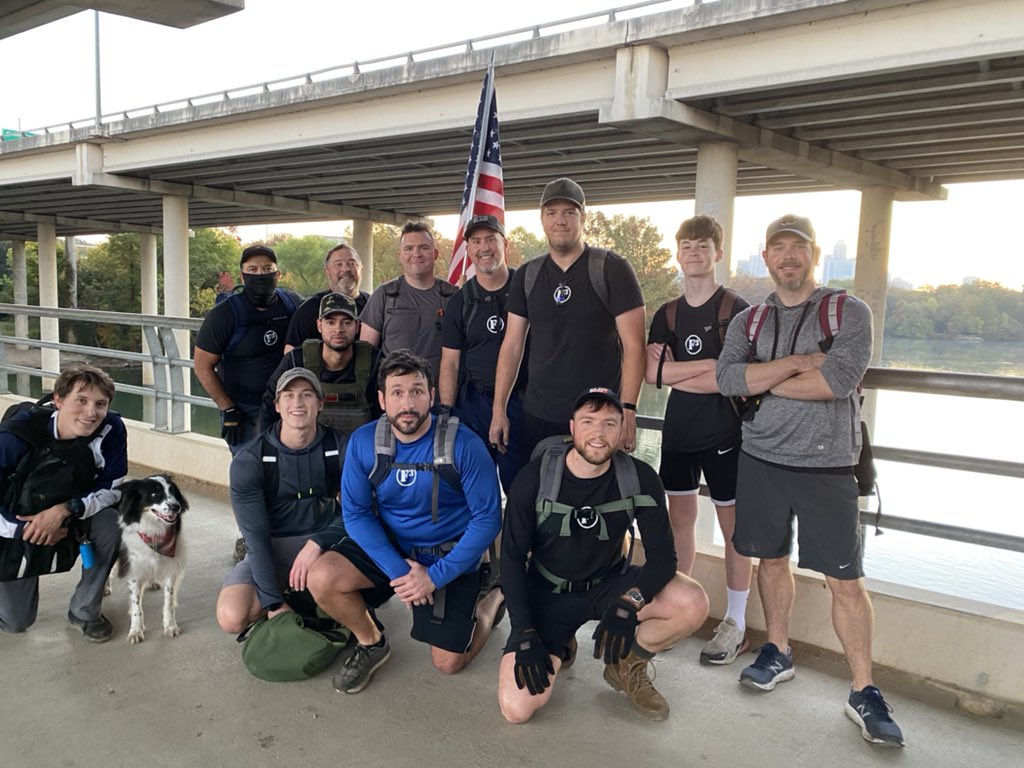 F3Austin's tweet photo. Big Day in F3 Austin! 17 PAX at #TheFestival did a pyramid after 13 rucked to AO &amp; 3 PAX suffered in silence at #RobinsHood today. #F3Austin #F3NATION #AustinT x #Austin #atx #texas @GoRuck https://t.co/AB7JMdwCOb