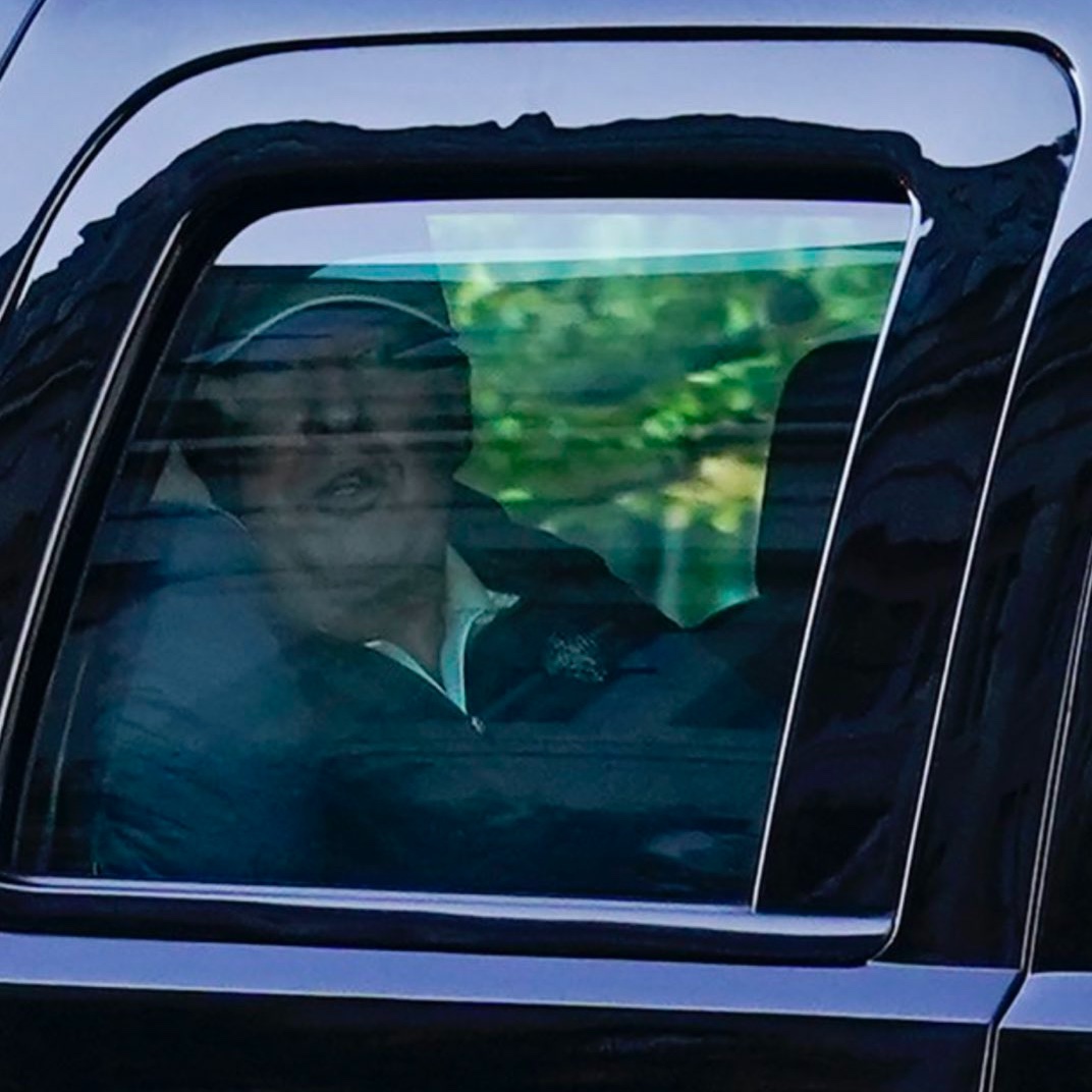PHOTO OF THE YEAR: Donald J. Trump watches the celebration of his election loss as he returns to the White House from playing golf at his country club. #YOUREFIRED