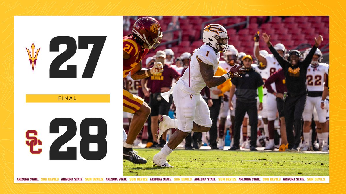 ASUFootball's tweet photo. Tough one, but we will get back to work 

#ForksUp https://t.co/z9kDG41BQT
