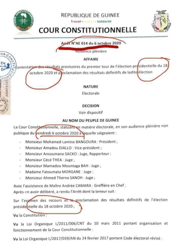 alporeck's tweet photo. Aidez à feliciter la cour constitutionnelle Guinéene ...
Le faux et usage du faux l'expertise en Guinée ..
 #alpha_doit_partir 
#allrising4guinea https://t.co/pIDZK5YJnM