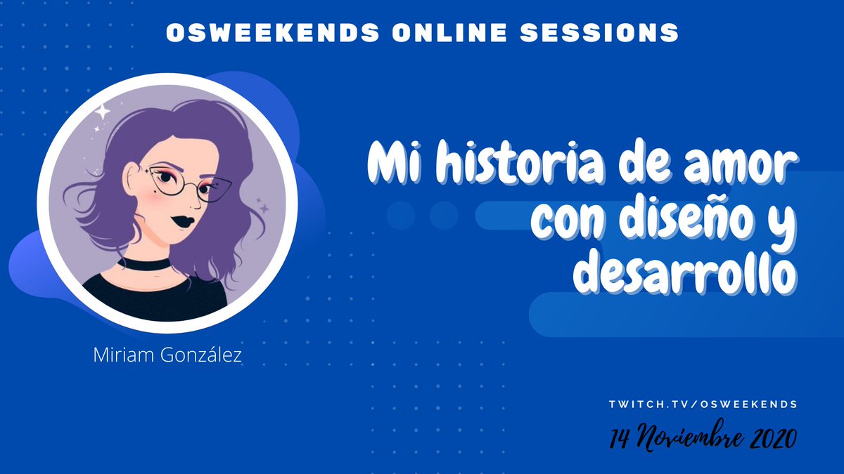 os_weekends's tweet photo. Las historias de amor también se dan en #OSWeekends online: ¿diseño o desarrollo? ¡Ambos! 💜 @miriamgonp nos contará cómo es su relación entre ellos.
Apunta. 14 Noviembre de 2020. 📅 https://t.co/DmcZZ2rrWv