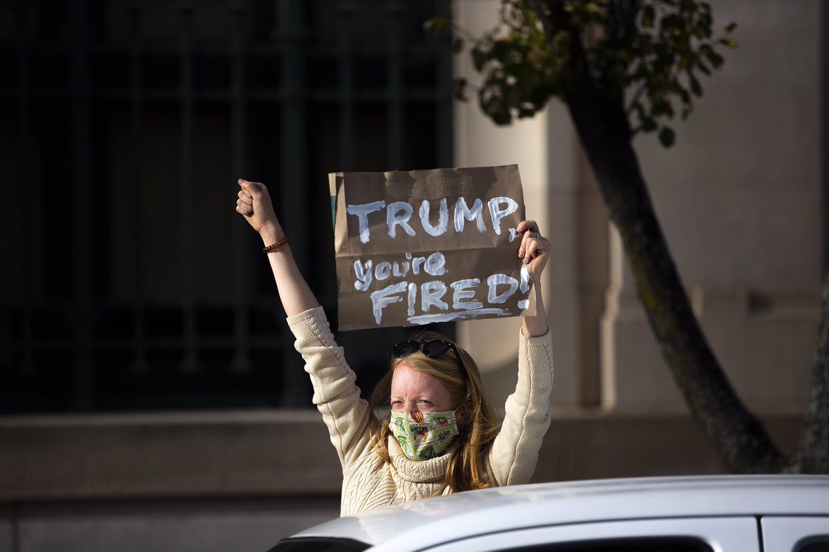 PressHerald's tweet photo. Downtown Portland erupts into celebration after Joe Biden wins presidential election https://t.co/badG8bskhW https://t.co/Fh37wMs02h