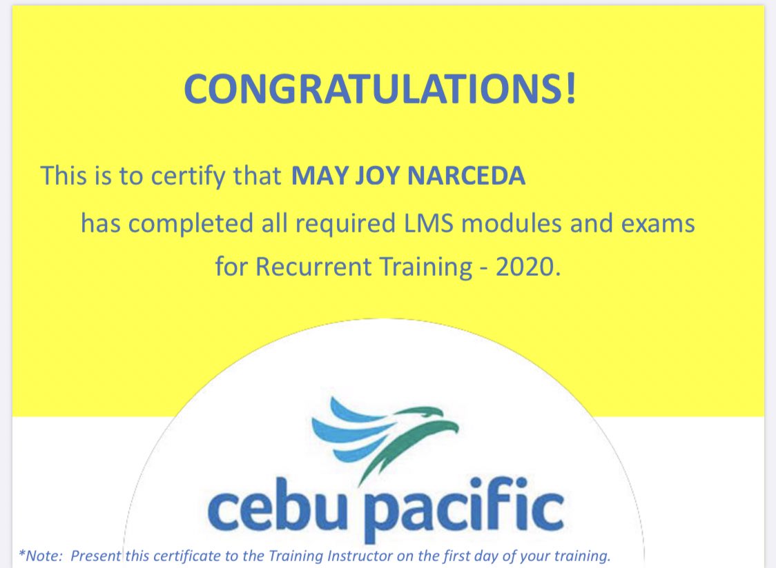 itsjoymanalili's tweet photo. Well done, self πͺπ»
#RecurrentTraining
#quarantraining
#yearseven
#sevenyearswithCEB https://t.co/XF1tqxAvi6