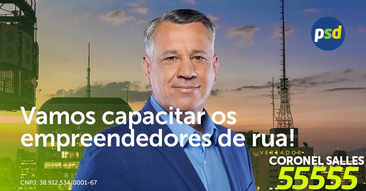 Em nossa cidade de São Paulo temos milhares de empreendedores de rua, que através deste trabalho gera a sua renda e leva comida para casa e para a família. Nós precisamos regulamentar a atuação destes empreendedores capacitando e criando condições legais para a sua atividade!