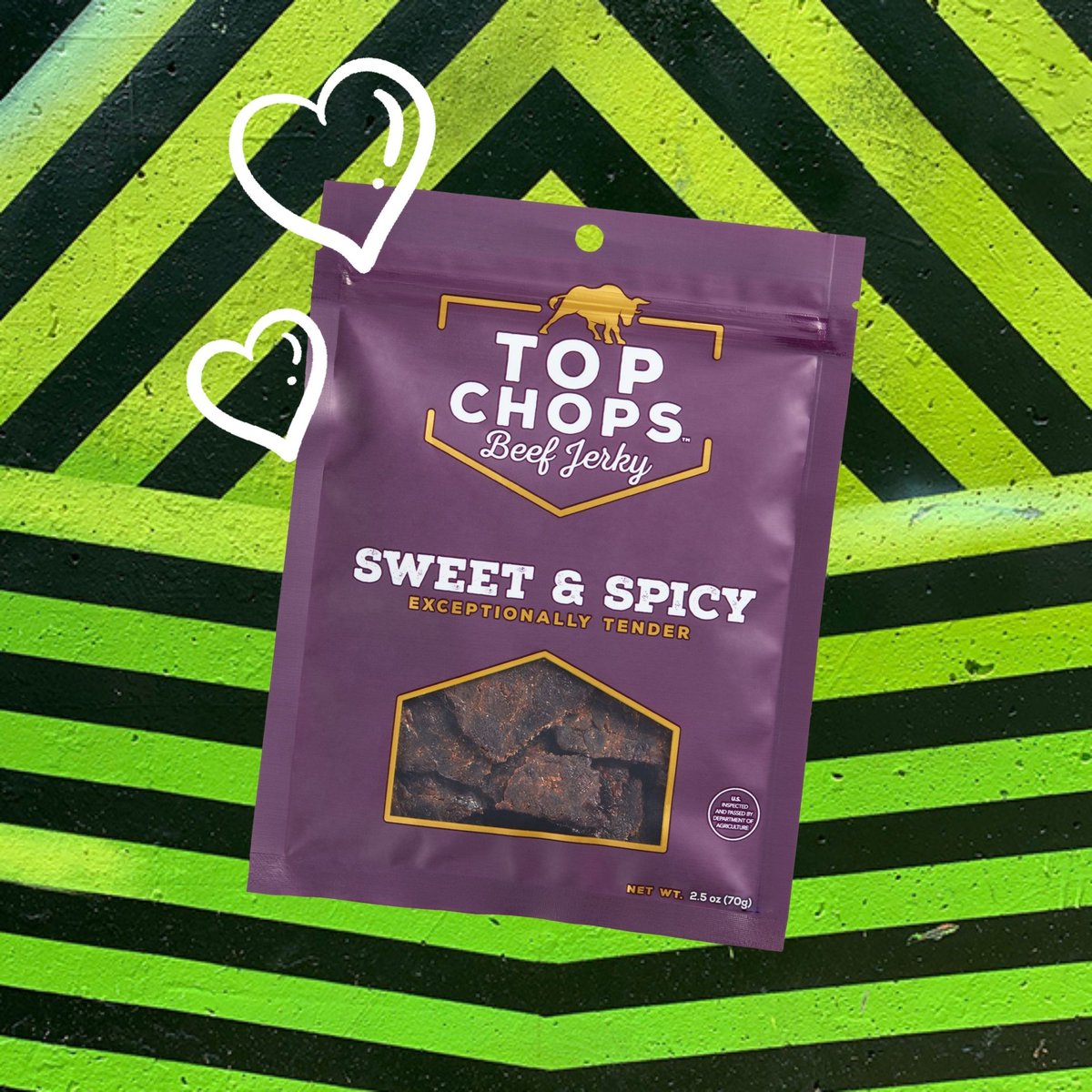 Tendertopchops's tweet photo. What's your favorite Flavor? Are you Team #SweetAndSpicy? Let us know! RT if you love the Purple Bag! #TOPChops https://t.co/slRM7CADfJ