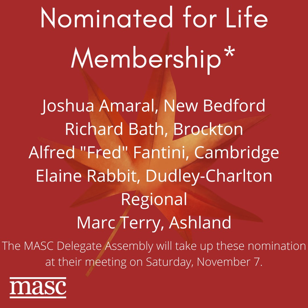 MASCSchoolComm's tweet photo. The following were voted into Life Membership, along with outgoing President @debbie_d1313! Congratulations! #MASC20 https://t.co/sXibEsakrm