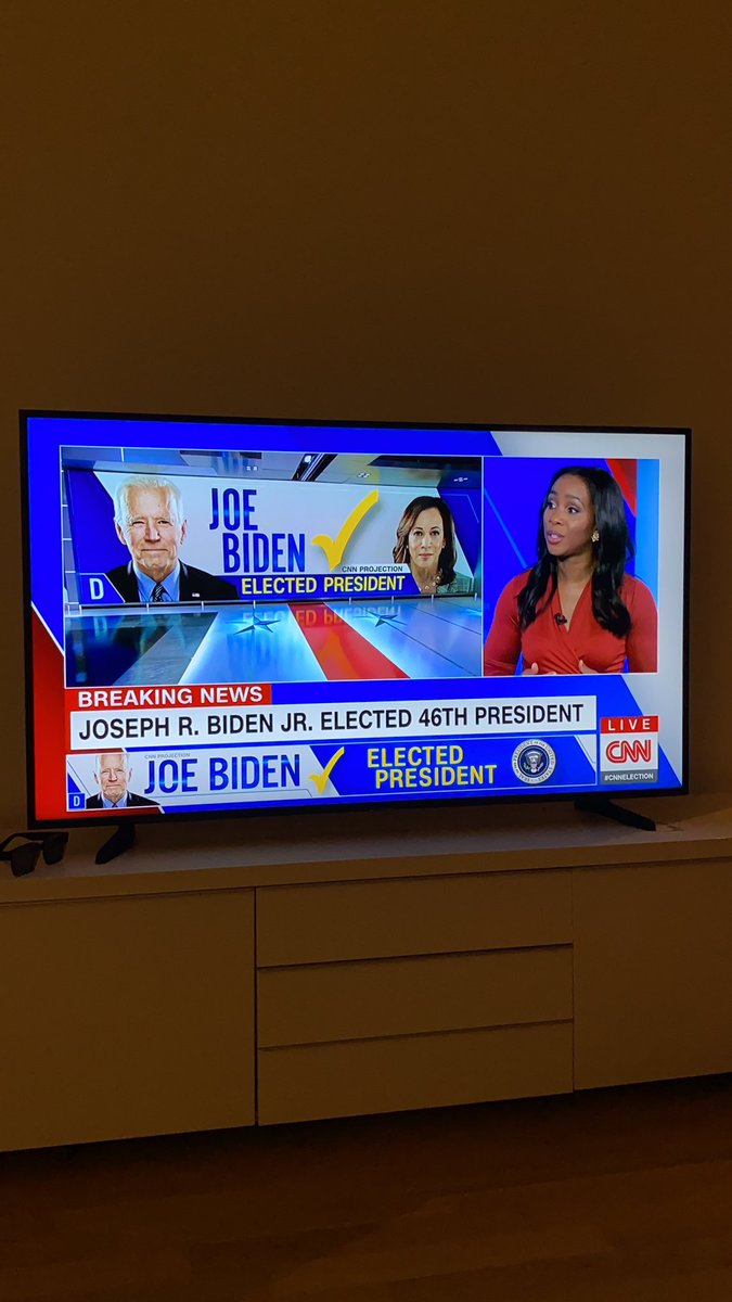 What a thriller - congrats <a href="/JoeBiden/">Joe Biden</a> &amp; <a href="/KamalaHarris/">Kamala Harris</a>. Time to restore US leadership in the fight against climate change 💪  #Election2020