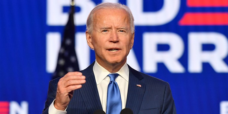 khayadlanga's tweet image. Joe Biden is now president elected of the United States. Kamala Harris is Vice President elect of the United States, the first woman of any colour to be president elected. It&apos;s a historic moment.