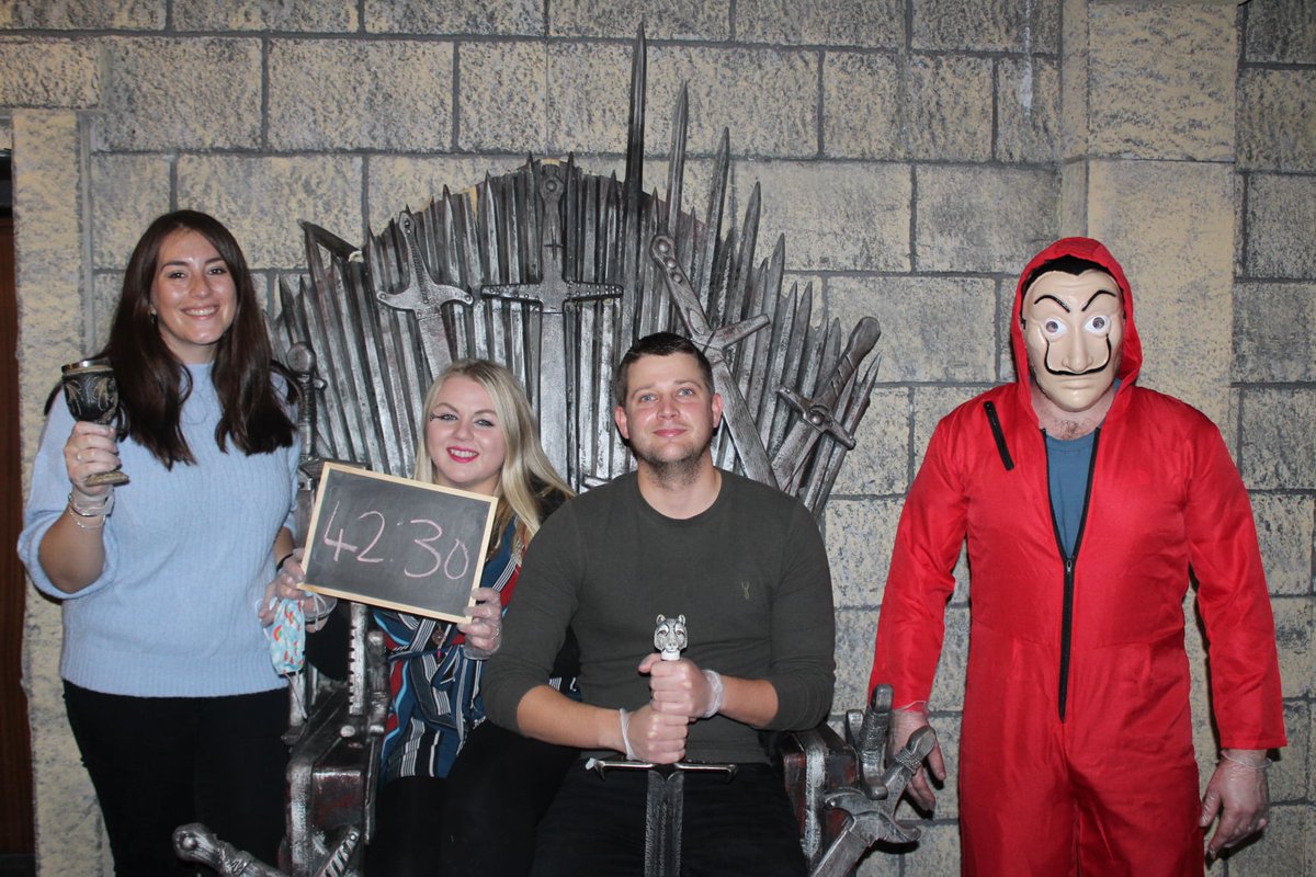 Escape_GameOver's tweet photo. Wow! What an AMAZING #Halloween.

Thanks to everyone who came along and got involved. Here's some of our favourite #costumes from last weekend🧛‍♂️👻

We can't wait to do it all again next year!🎃

#Derby #Escaperooms #ThingstodoinDerby #Derbyshire #DerbyEscapeRoom https://t.co/W0t1WHflR5