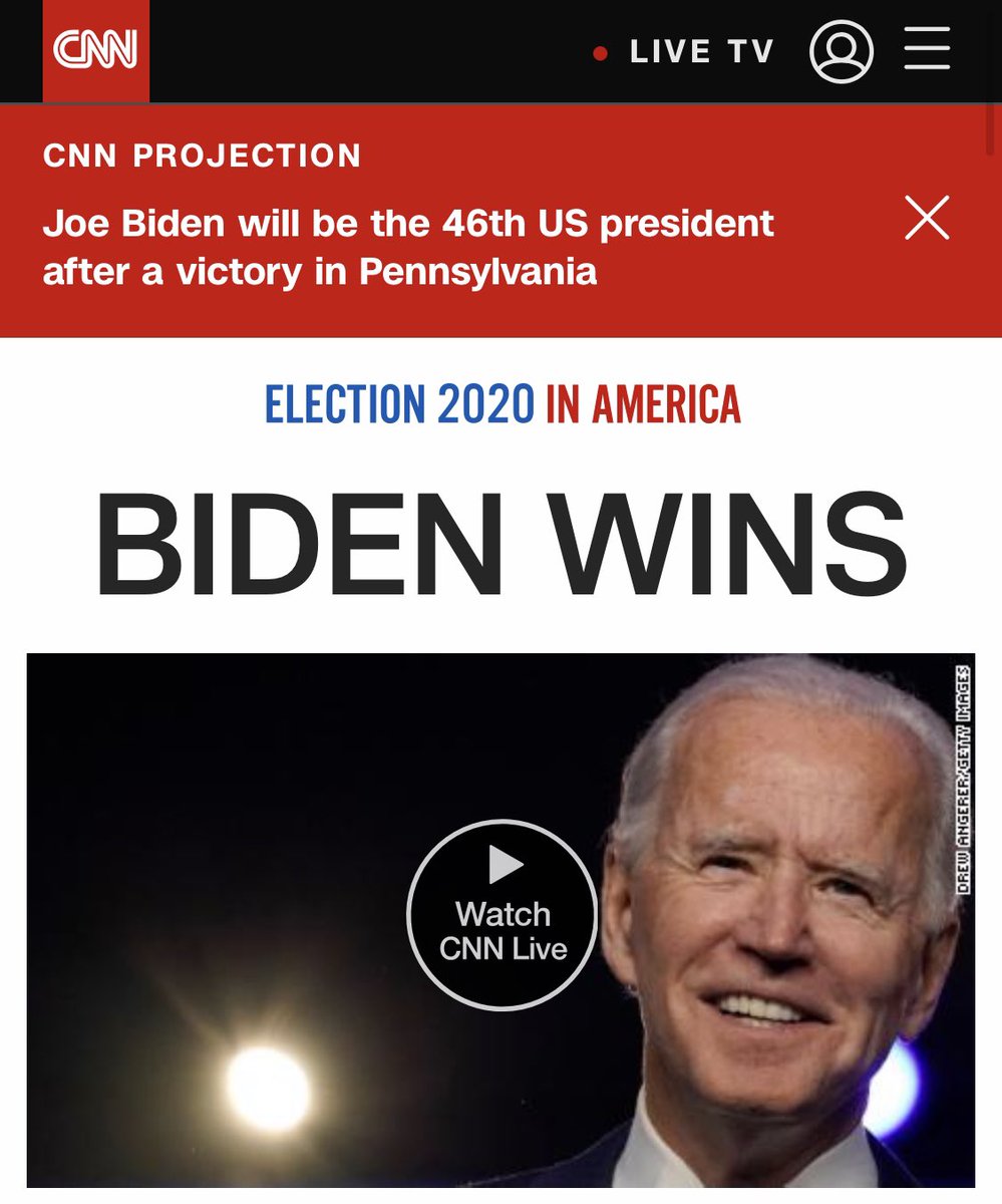 BrandonStraka's tweet photo. What irony. When CNN calls the election for Joe Biden you know it’s FAKE NEWS. 
🤣🤣🤣 https://t.co/1wN0iFA8nH