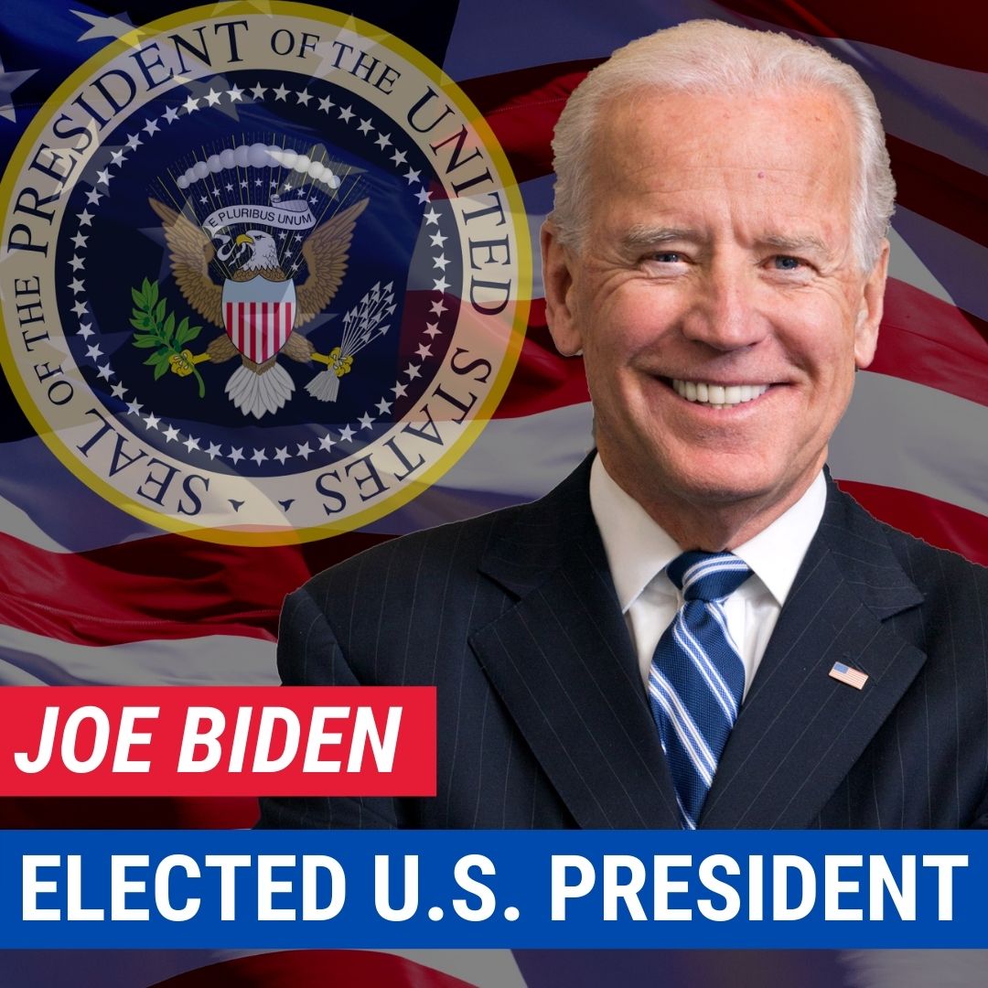 WTVM's tweet photo. THIS JUST IN: Former Vice President Joe Biden is projected to win the presidential election, according to multiple sources. >>> https://t.co/0fJYfRhTTd https://t.co/mJSX2edewZ