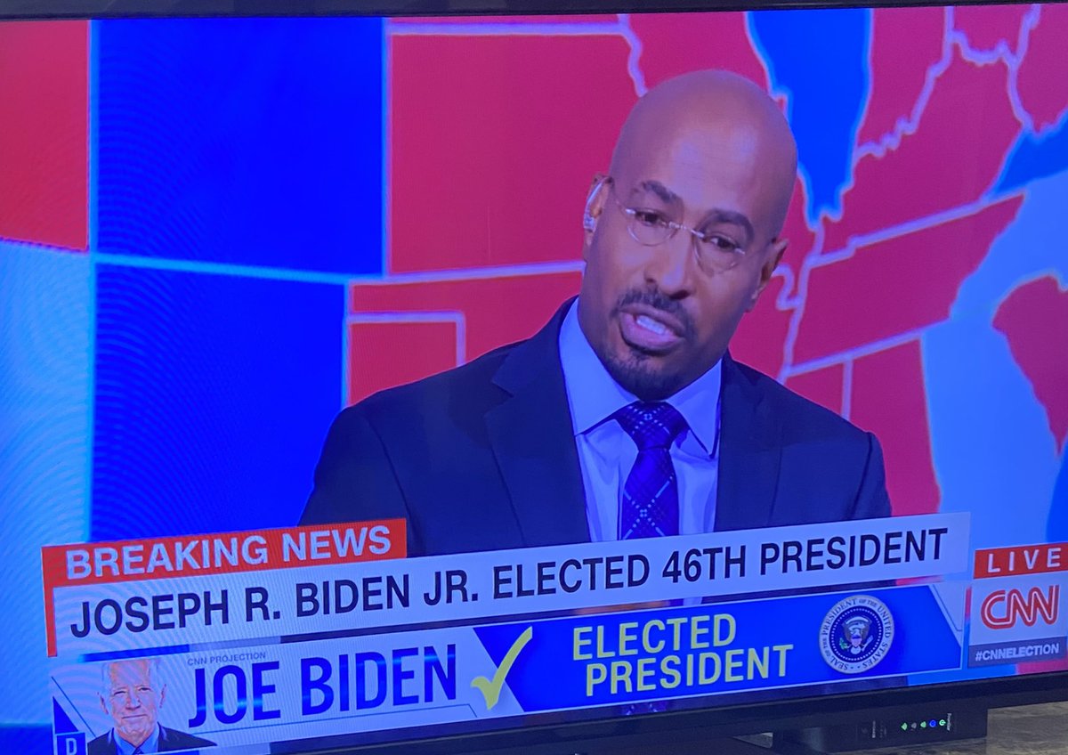 Stickit2Stage4's tweet image. CNN panel showing all the emotion is all of us after a grueling 4 years.
#ItsFinallyOver #Election2020results