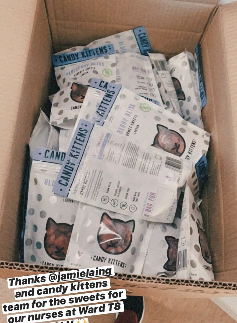 “These blueberry candy kitten sweets were well received by the staff on T08. It is much appreciated!” #nhs #uclh #t08 #tgr8 #infectiousdiseasesward #candykittens <a href="/candykittens/">Candy Kittens</a> 🌈