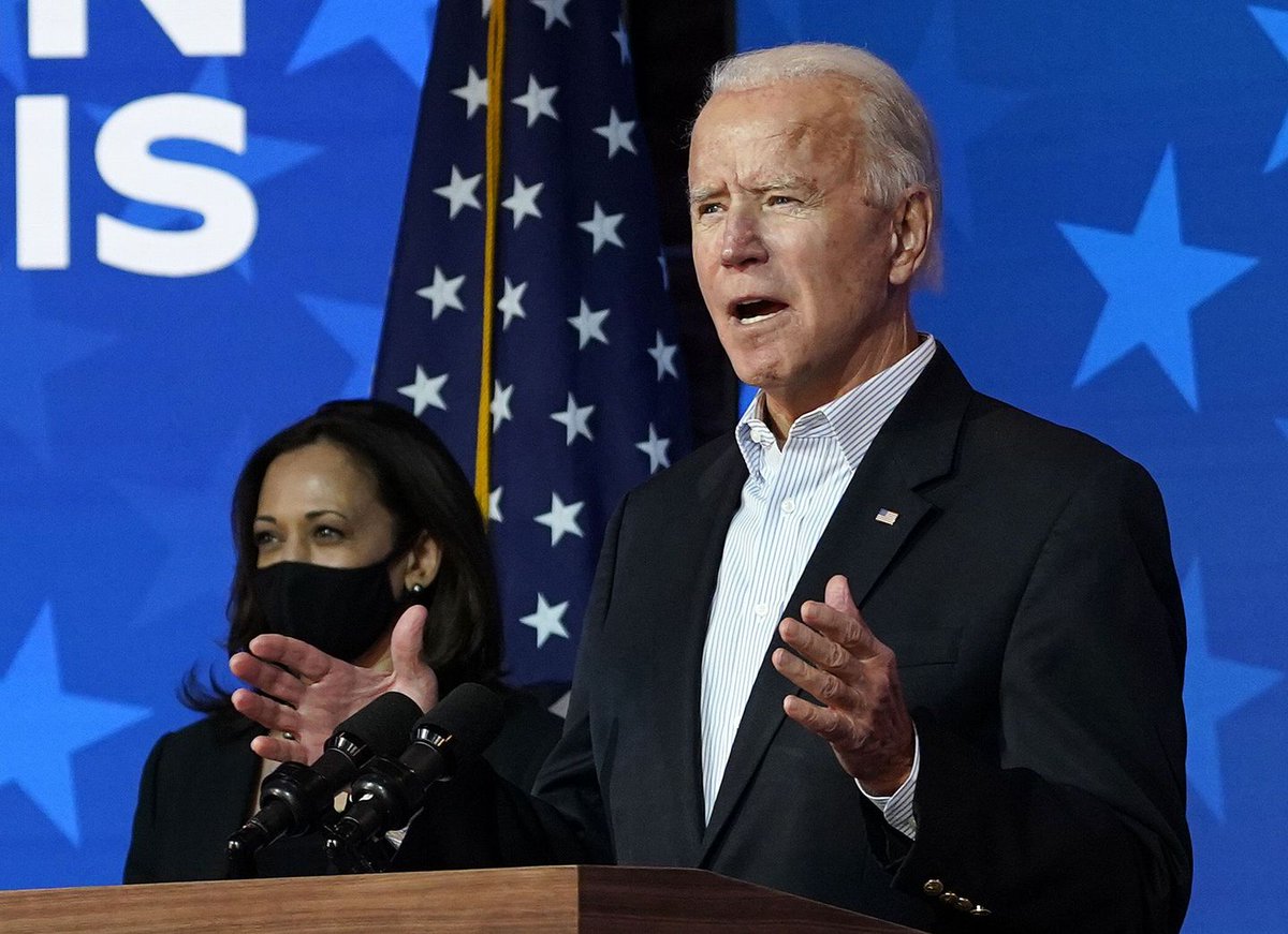TheOrlandoTimes's tweet photo. #BREAKING: Joe Biden elected 46th President after a win in Pennsylvania.
#Election2020results #Election2020 https://t.co/zSDJ1dNA9a
