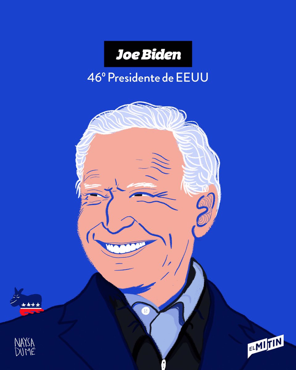 ElMitinRD's tweet photo. ¡Joe Biden es el nuevo presidente de los Estados Unidos! En estas elecciones la participación electoral hizo historia en las urnas . Biden logró obtener más votos que cualquier otro candidato en la historia de las elecciones estadounidenses. #InternacionalesXElMitin https://t.co/aiFZgUl8kw