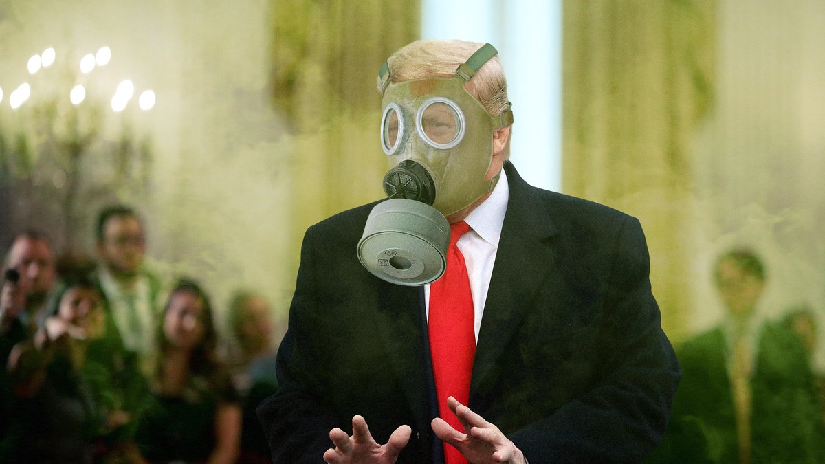 TheOnion's tweet photo. ‘You Have Disappointed Me,’ Trump Tells Room Full Of Supporters While Strapping On Gas Mask https://t.co/pbeoVGw6g5 https://t.co/nF1gX16uYw