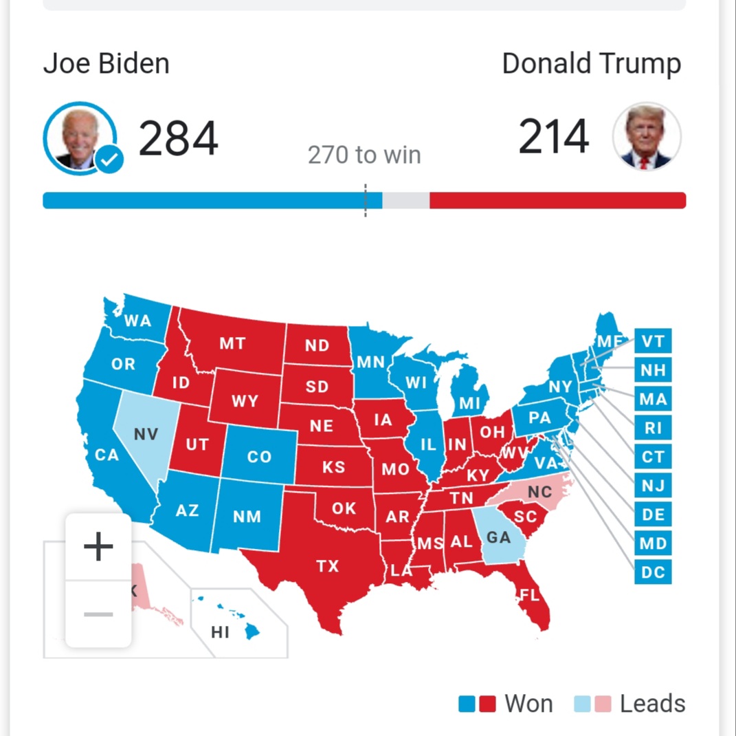 Mysterymaz's tweet photo. It's happened! #GoodbyeTrump #Election2020 https://t.co/DOiyH4dA6w