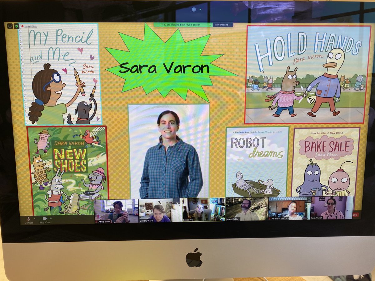 We had our 2nd visit with an incredible author and illustrator, Sara Varon! We have fallen in love with her characters and feel like they are members of our Academy family. ⁦<a href="/AppstateRCOE/">AppState RCOE</a>⁩ ⁦<a href="/appstate/">Appalachian State</a>⁩