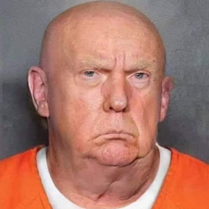 LOL!     There will be no Toupee,  hair stylist, hair dyes and bronze make up where he will be going.    Soon come