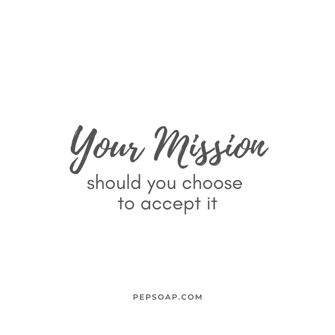 pepsoap's tweet photo. Your mission, should you choose to accept it, is to keep your heart open and do more of what lights you up ✨

Let's do this friends! https://t.co/K2GZqO024b