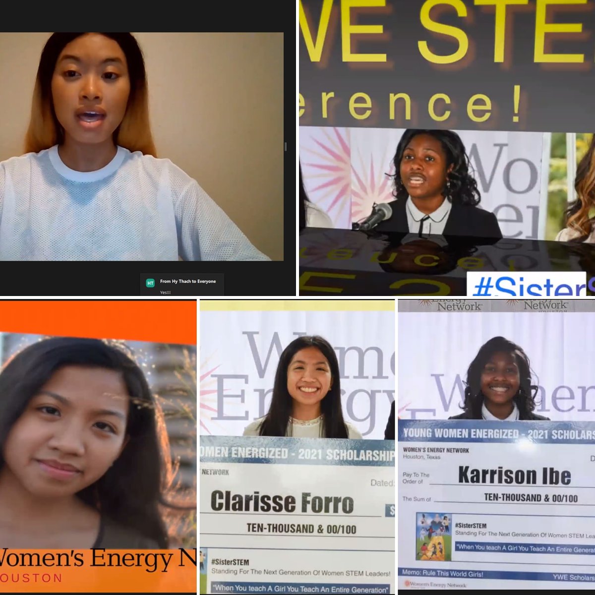 AstraZeno's tweet photo. We are so proud of our current and former @ywehouston #YWCPASTEM scholarship recipients!👩🏿‍🎓👩🏾‍🎓👩🏽‍🎓👩🏼‍🎓👩🏻‍🎓 Thank you so much to all of the scholarship sponsors! #SisterSTEM https://t.co/DKntOCEBjK