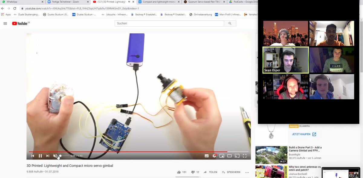CuKI_CanSat's tweet photo. Team @CuKI_CanSat bei einem Online-Meeting für #CanSatDE21 https://t.co/dsC0uTUwAN