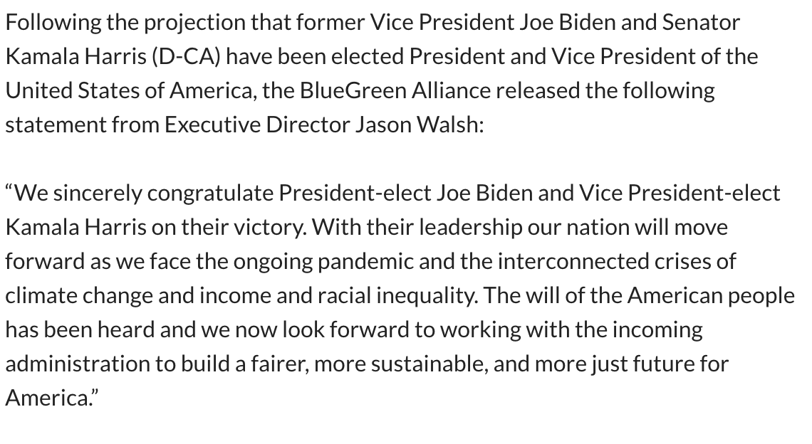 BGAlliance's tweet photo. Congratulations President-elect @JoeBiden and Vice President-elect @KamalaHarris! Read our statement: https://t.co/68nLGssJQ4 #DemocracyRising #DemocracyWins #EveryVoteCounted https://t.co/7Yr0chSgqp