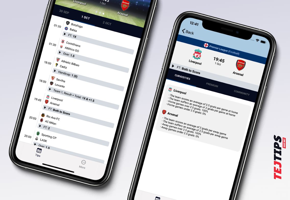 tejtips_safebet's tweet photo. The best app to help you make your choices! 🔥
Our Plan Your Execution! 👊
#tejtips #tips #bet #prediction #apostasdesportivas #apostasfutebol #apostas #PROBET #tipster #goals #football #soccer #best #app https://t.co/YAamXnKdEz