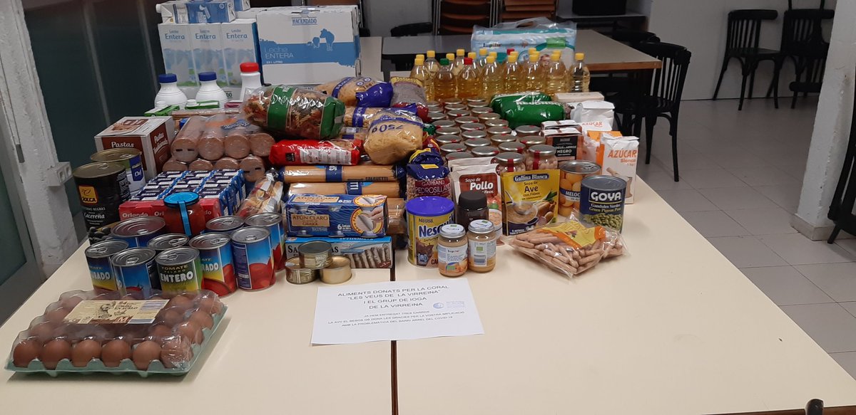 <a href="/Avvelbesos1/">Avvelbesos</a> el divendres vam lliurar al Menjador Solidari Gregal, dels aliments recaptats per la avvbesos, moltas gràcies a tots i totes.