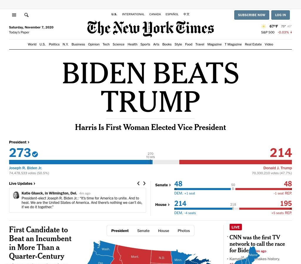 BIDEN BEATS TRUMP