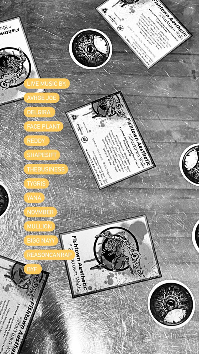 ColorspaceLabs's tweet image. This First Friday may be over, but the “Fishtown Aesthetic” mural festival will be going on all weekend long! Today and tomorrow from Noon to 8. There’ll be live mural painting, vendors, and music! Come out and support all these artists!