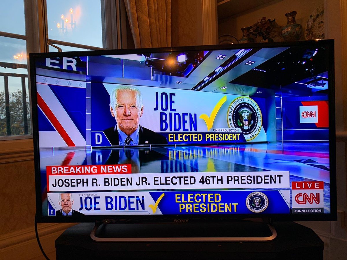 And breathe!!
This moment is SO sweet 👏 
Plenty of challenges ahead but just for now, let’s enjoy this moment 

A victory not just for the US but for whole world - a chance to bring decency &amp; generosity back to politics &amp; rise together to the #ClimateEmergency 

#HopeOverFear