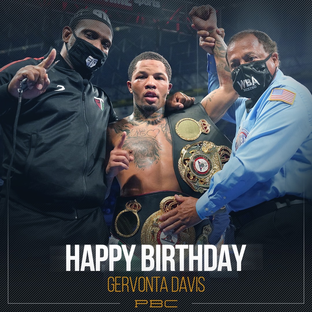 LIKE &amp; RETWEET to wish WBA World Lightweight and WBA World Super Feather Champion <a href="/Gervontaa/">Gervonta Davis</a> a Happy Birthday! #TeamDavis #PBCBirthdays
